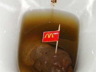 Fast food tears ass with thick poop